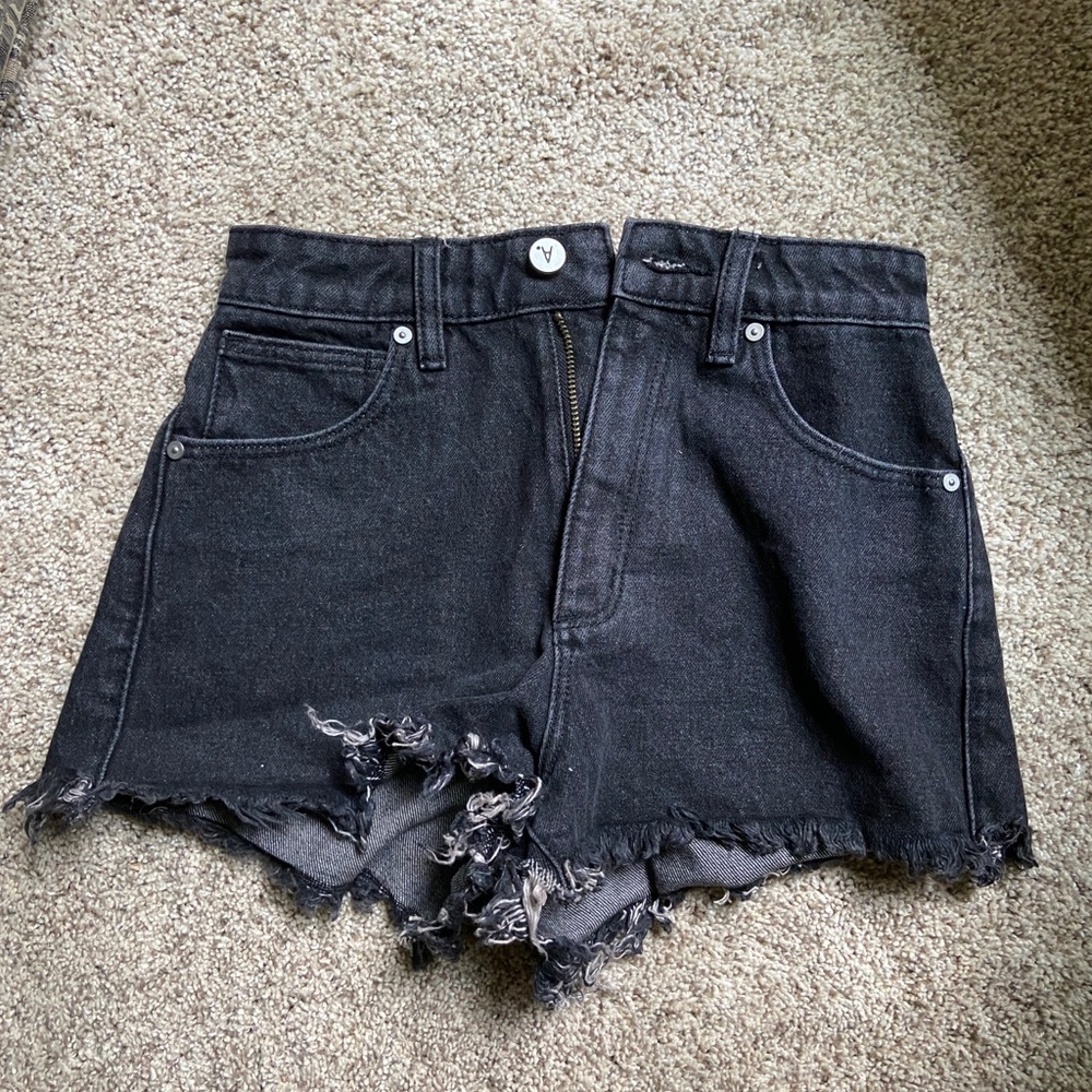 Abrand Princess Polly Black Jean Shorts
